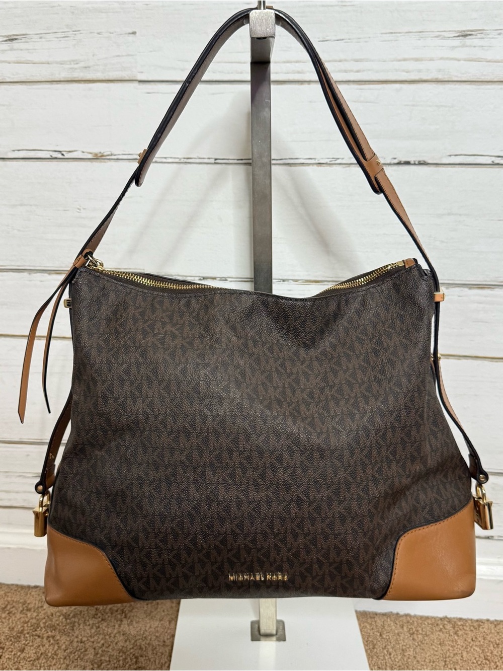 Michael Kors Signature Logo Large Shoulder Tote
